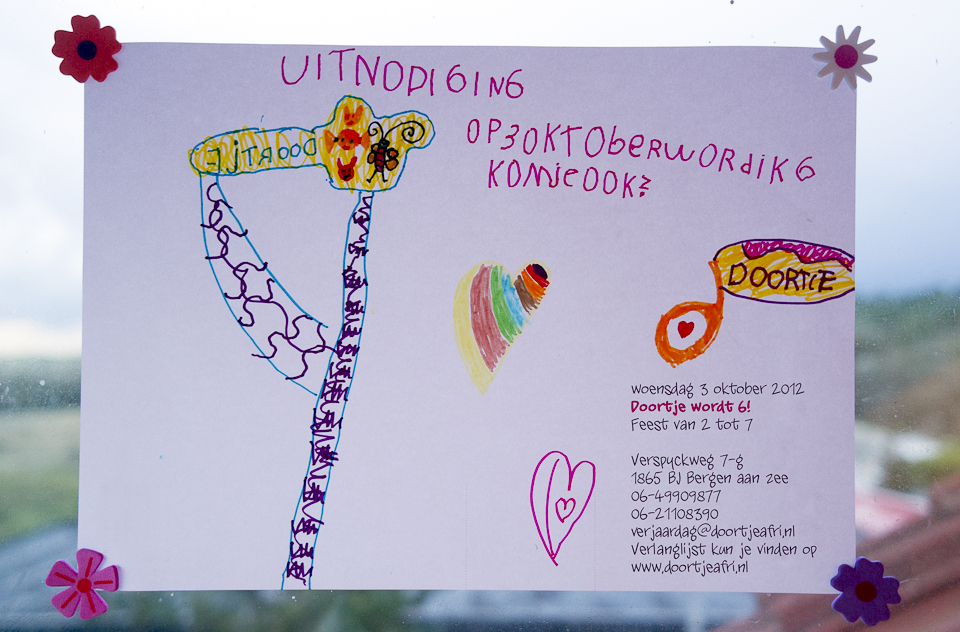 Uitnodiging Doortje 6