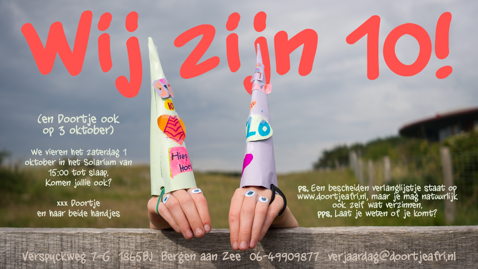 Uitnodiging doortje 10